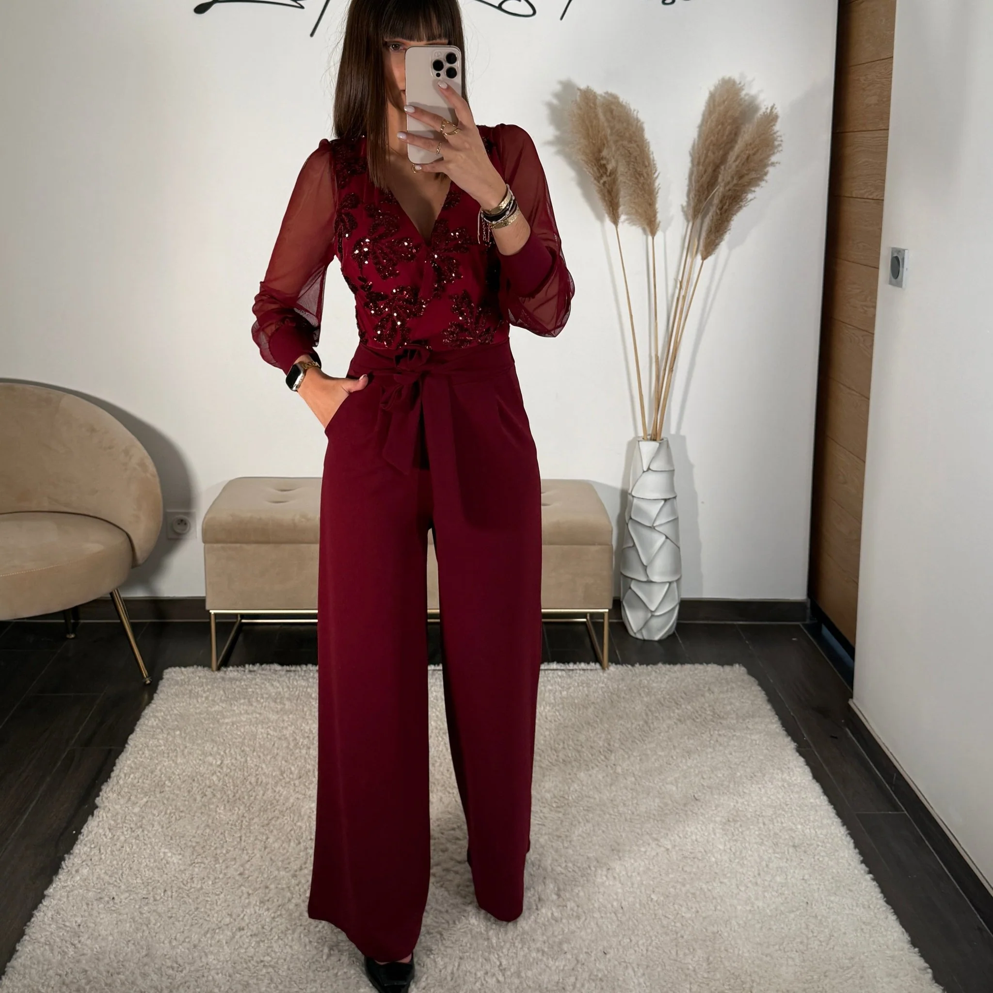 COMBINAISON BORDEAUX RUBY