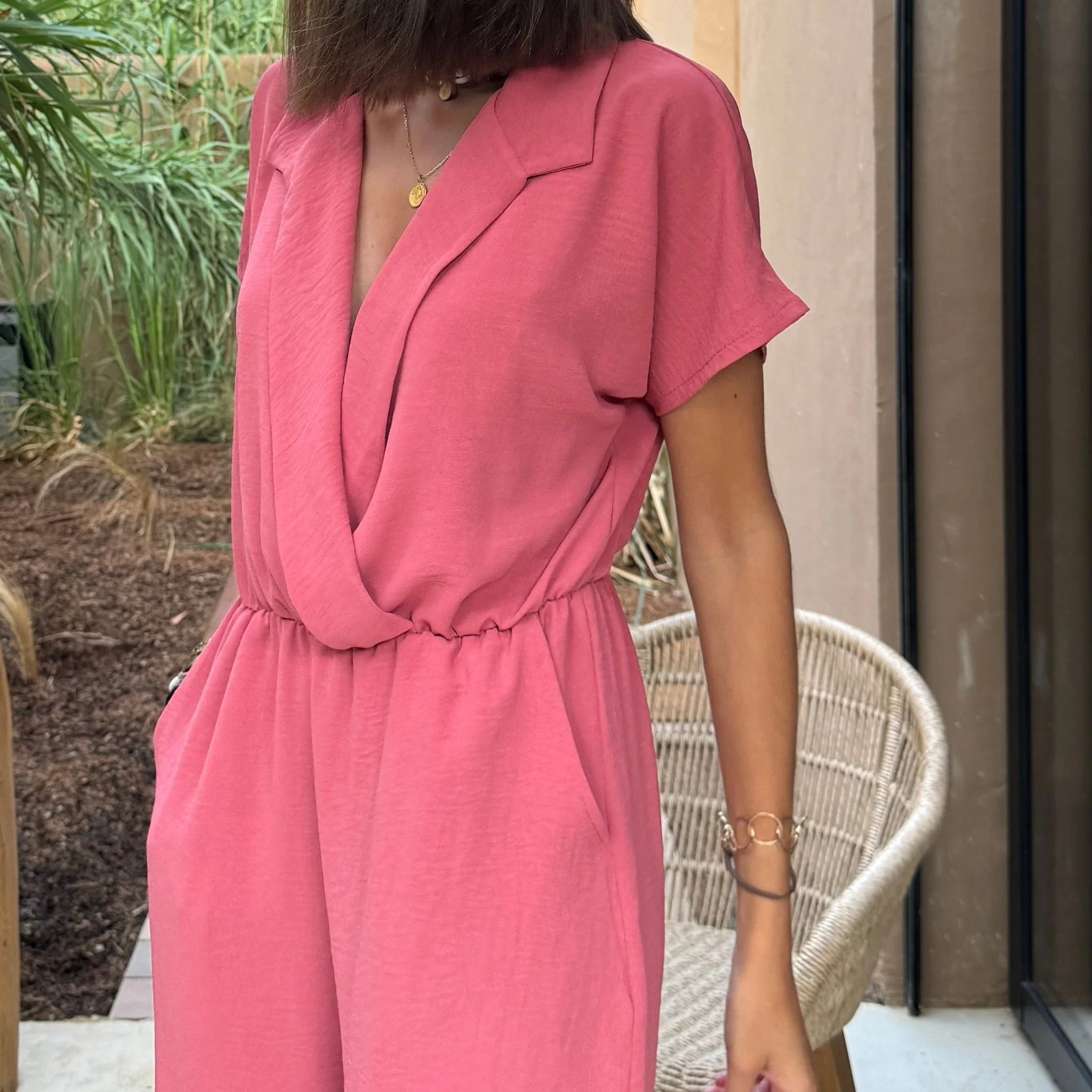 COMBISHORT VIEUX ROSE CHARLENE - Image 2
