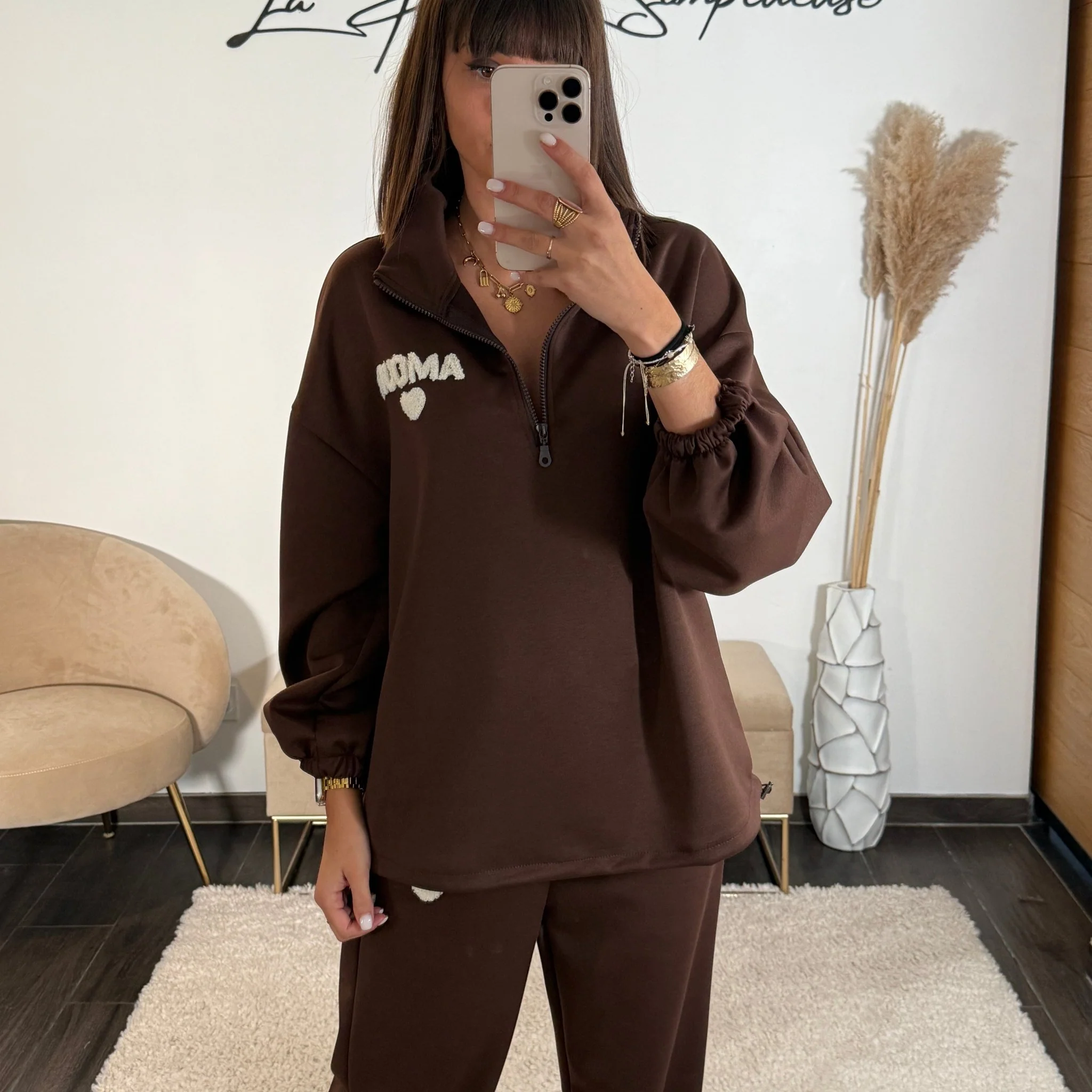ENSEMBLE SURVETEMENT AMOUR CHOCOLAT - Image 2