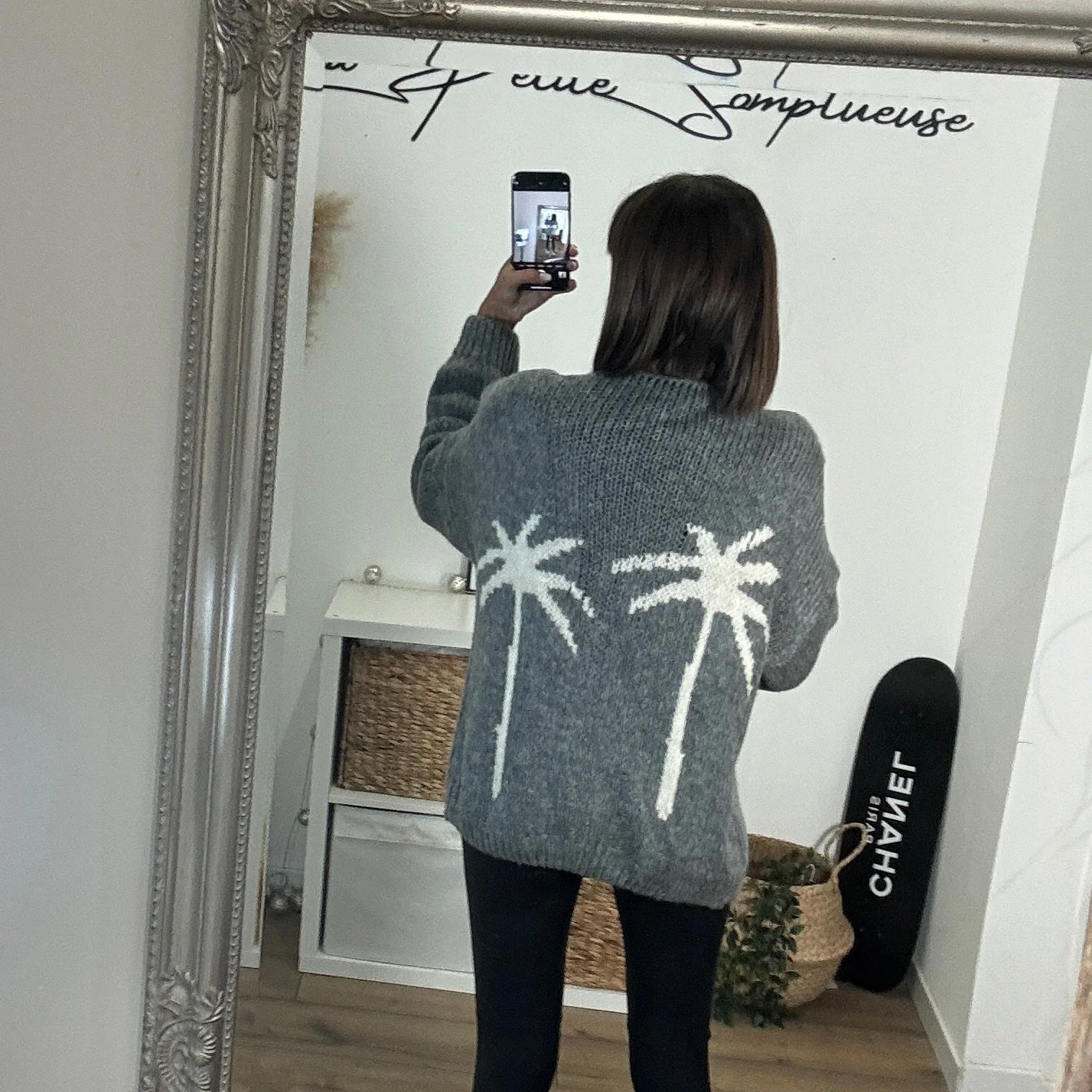GILET PALMIERS GRIS
