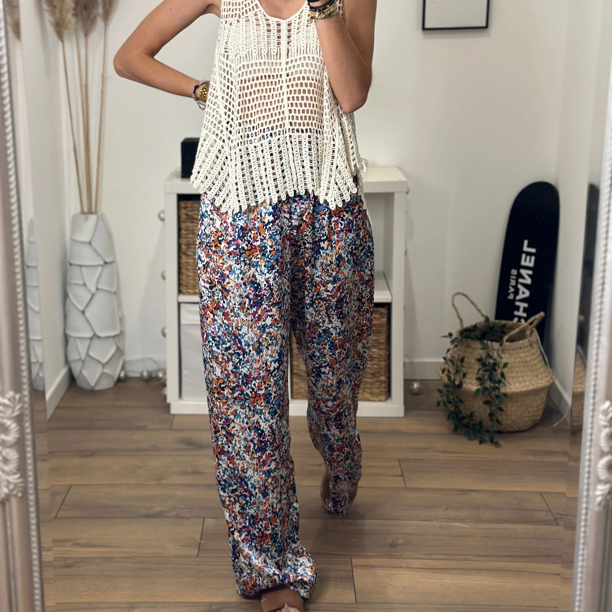 PANTALON IMPRIMÉ BLEU SIMON - Image 4