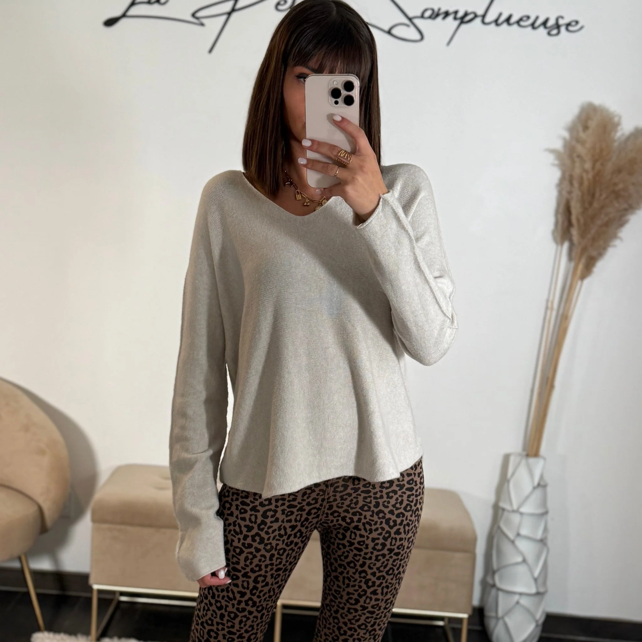 PULL BEIGE DENA