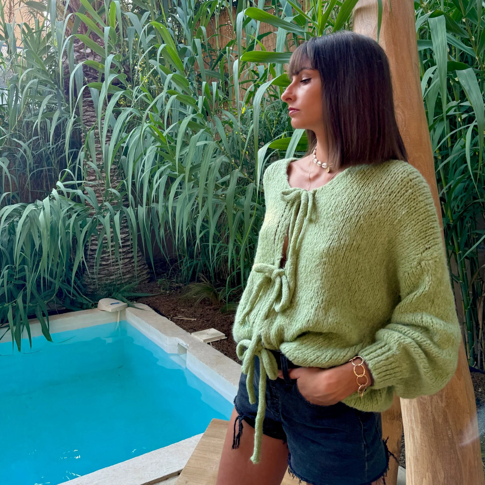 PULL NOEUD VERT SOAN - Image 6