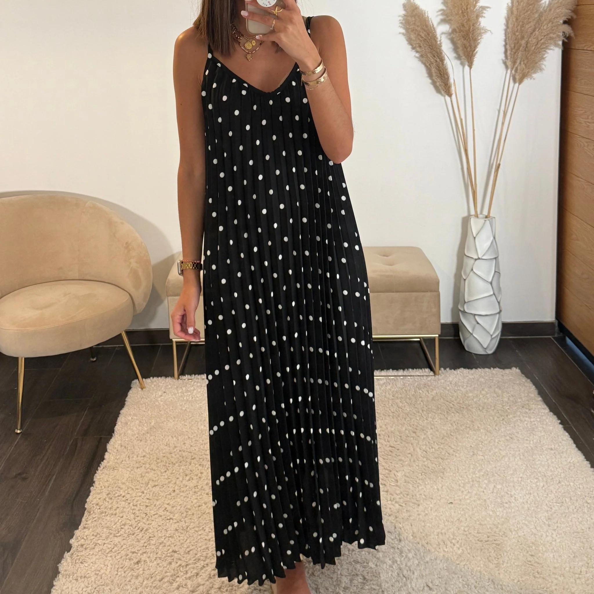 ROBE A POIS NOIRE SOFIA