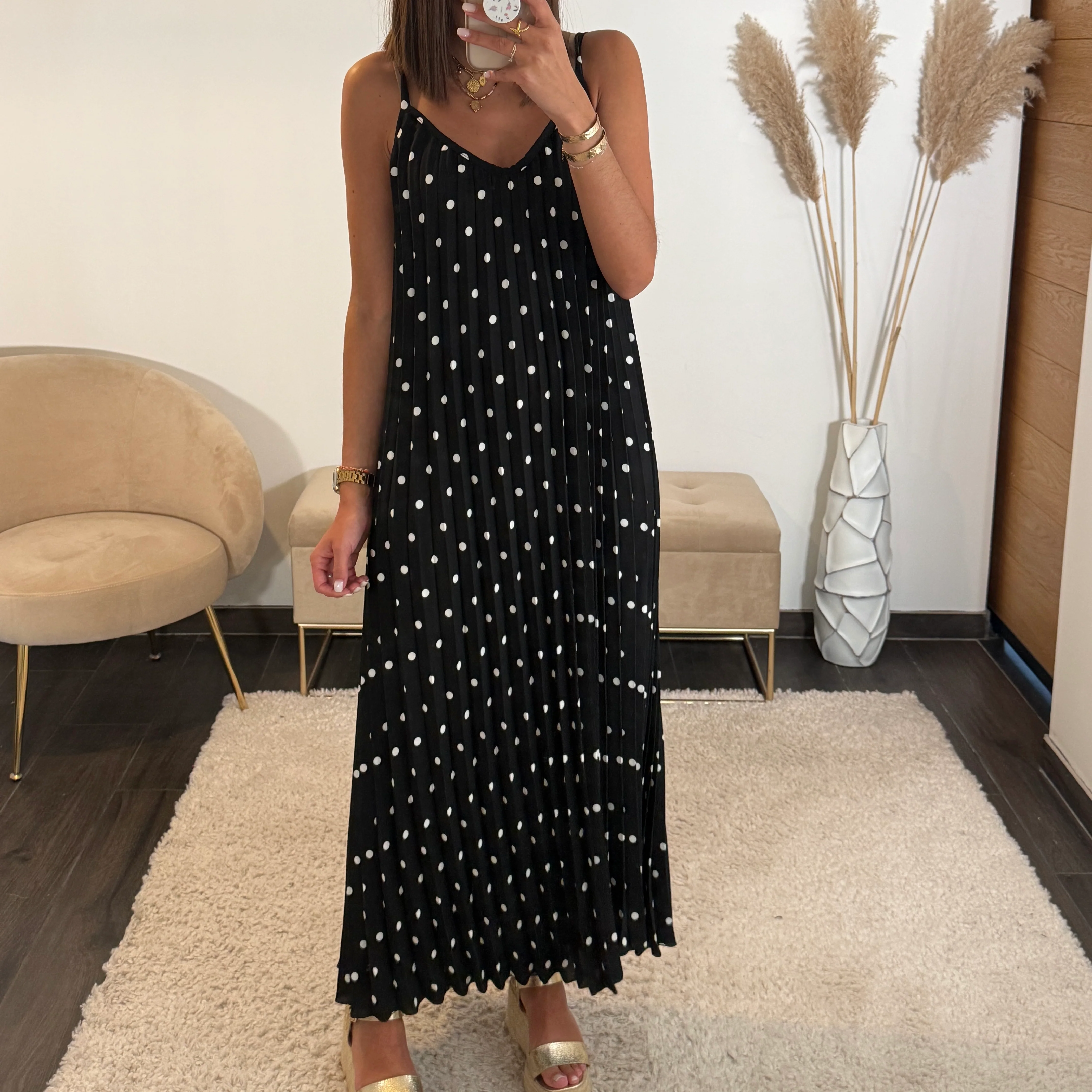 ROBE A POIS NOIRE SOFIA - Image 2