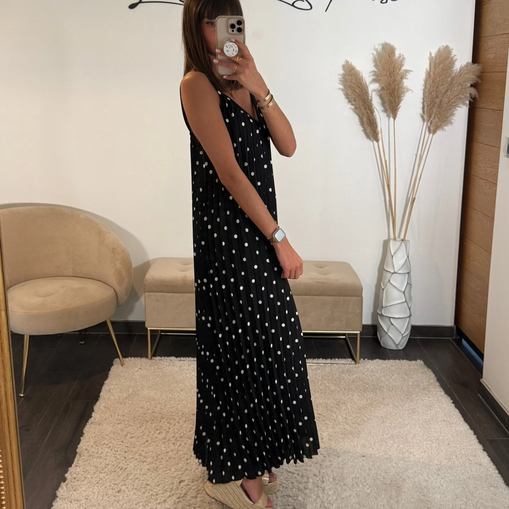 ROBE A POIS NOIRE SOFIA - Image 3