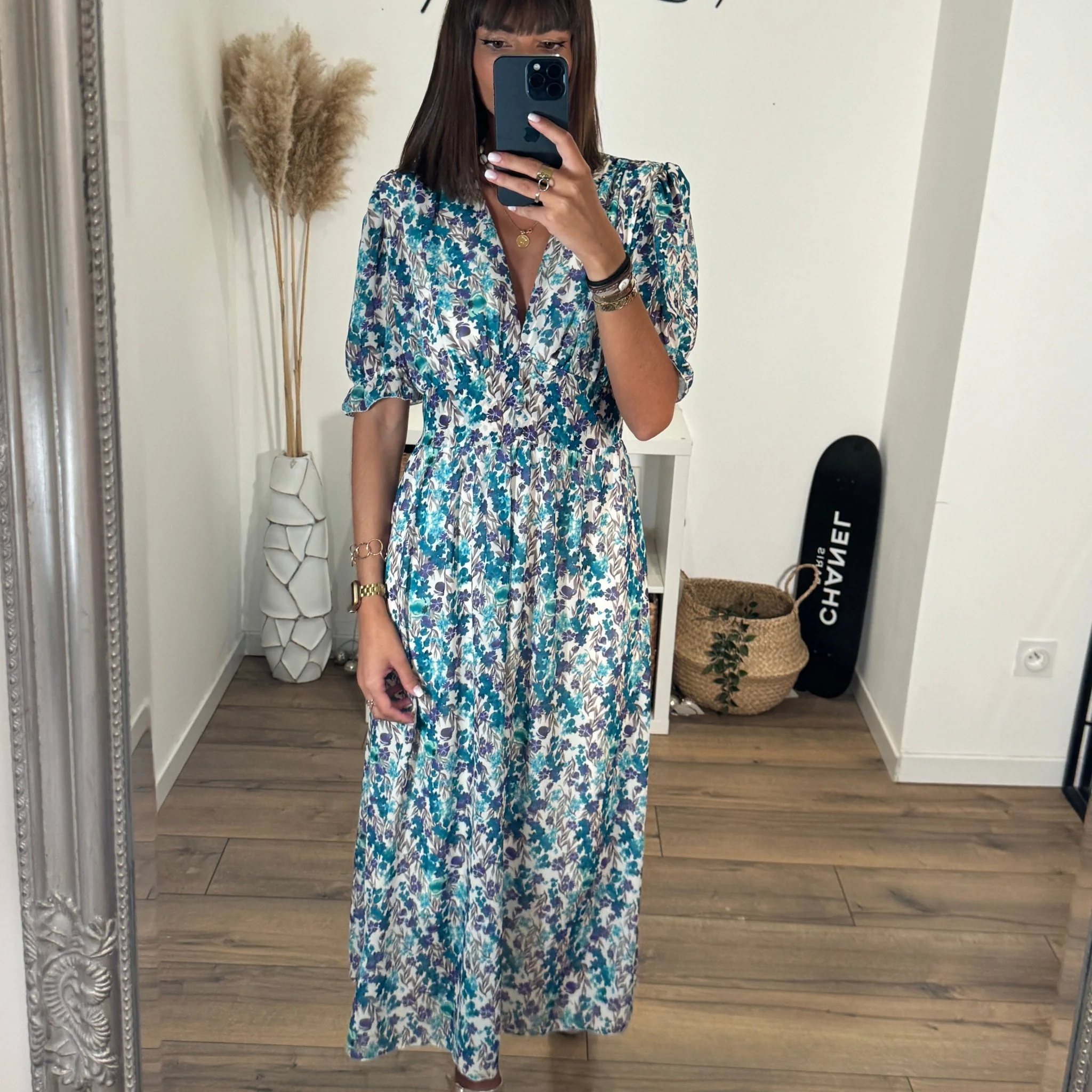 ROBE FLEURIE BLEU NINON - Image 3