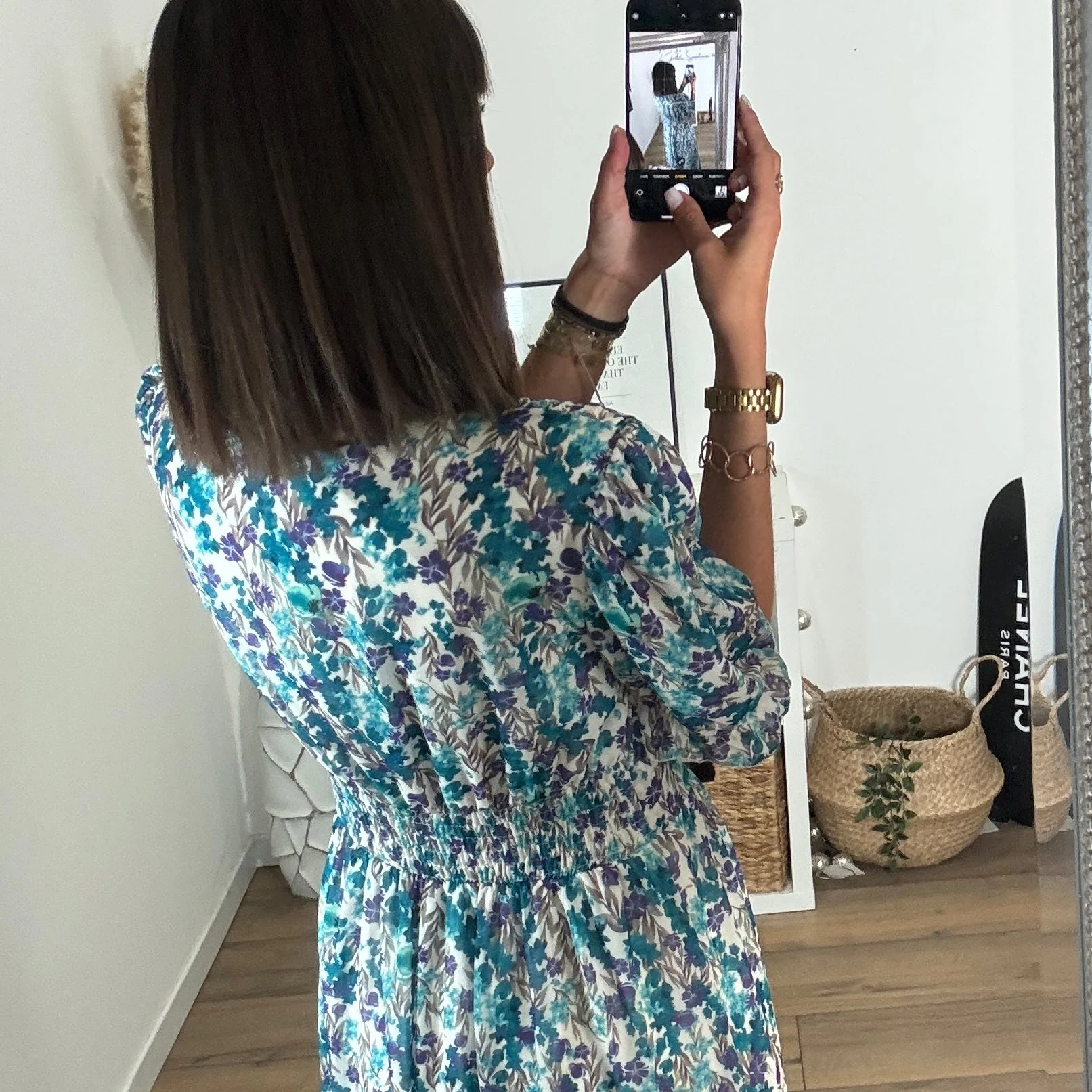 ROBE FLEURIE BLEU NINON - Image 6