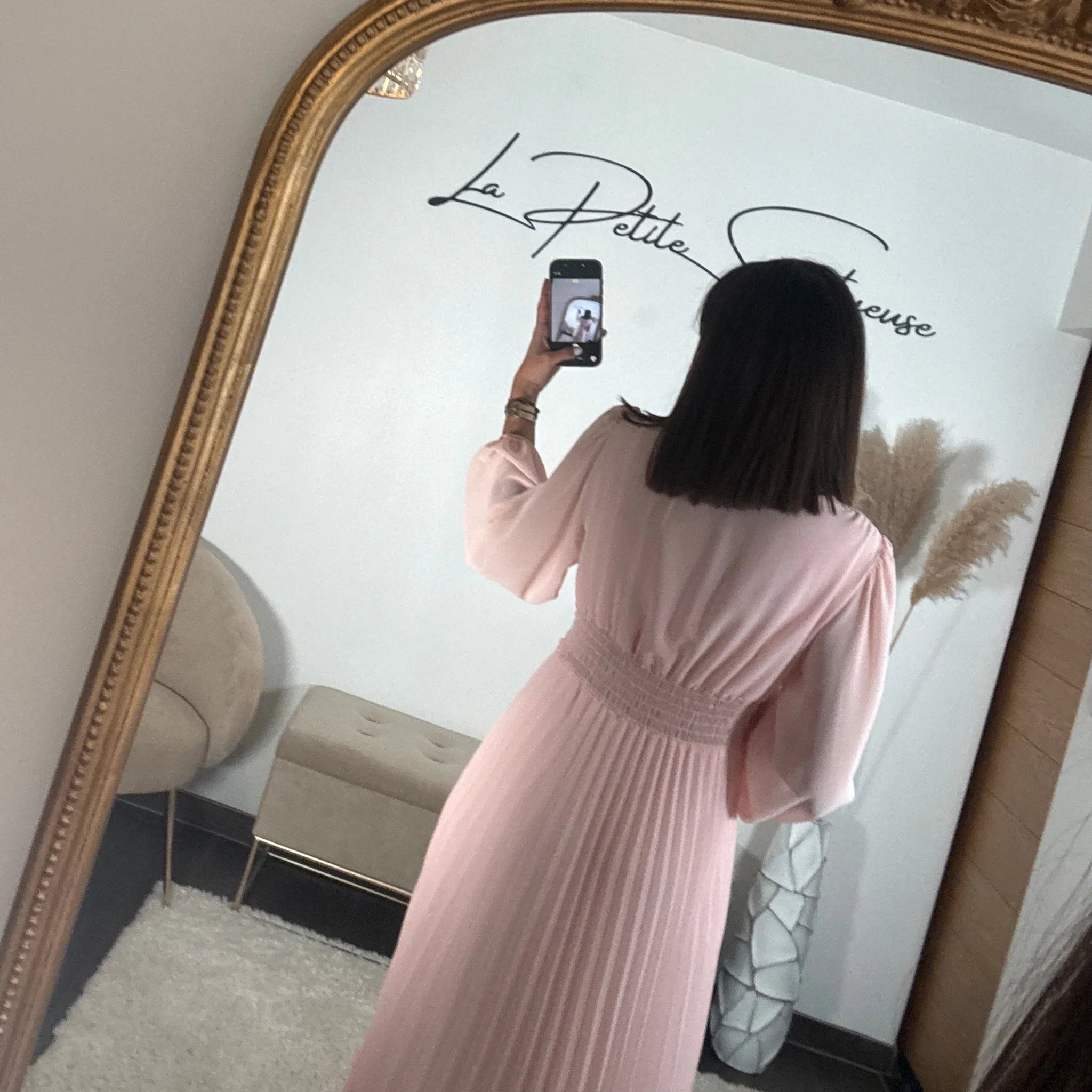 ROBE LONGUE ROSE ANGIE - Image 5