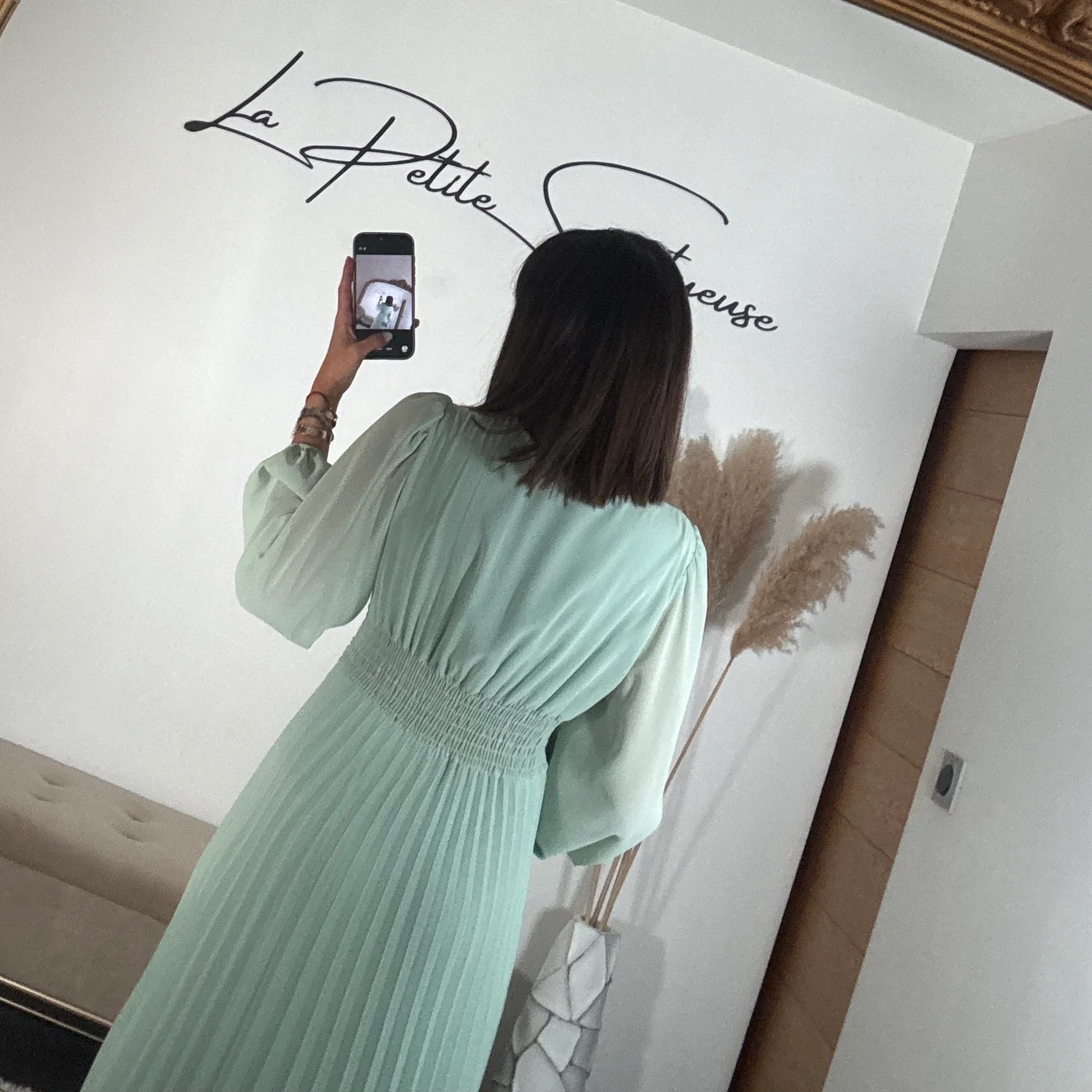 ROBE LONGUE VERT D'EAU ANGIE - Image 4