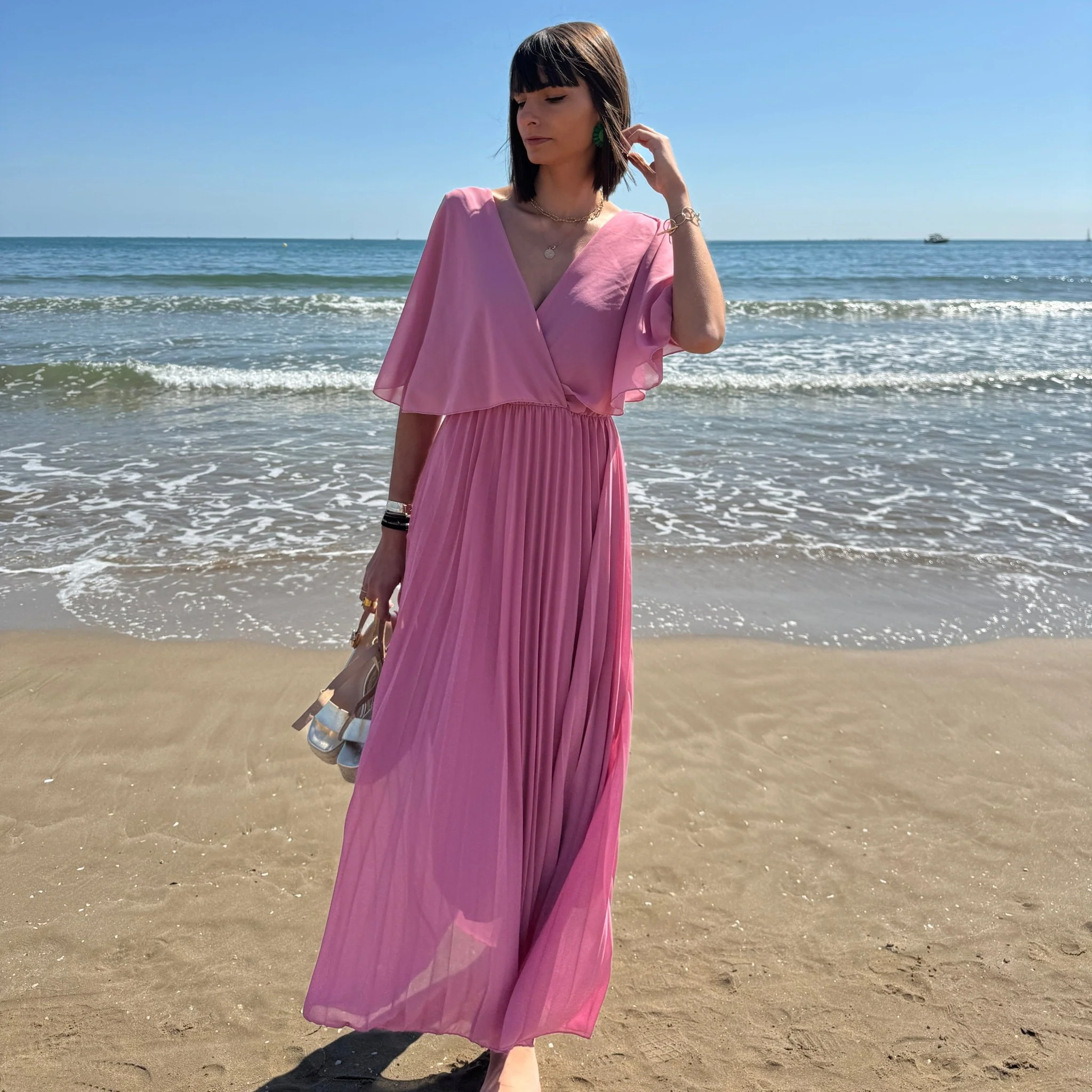 ROBE LONGUE ROSE BONBON JULIA - Image 2