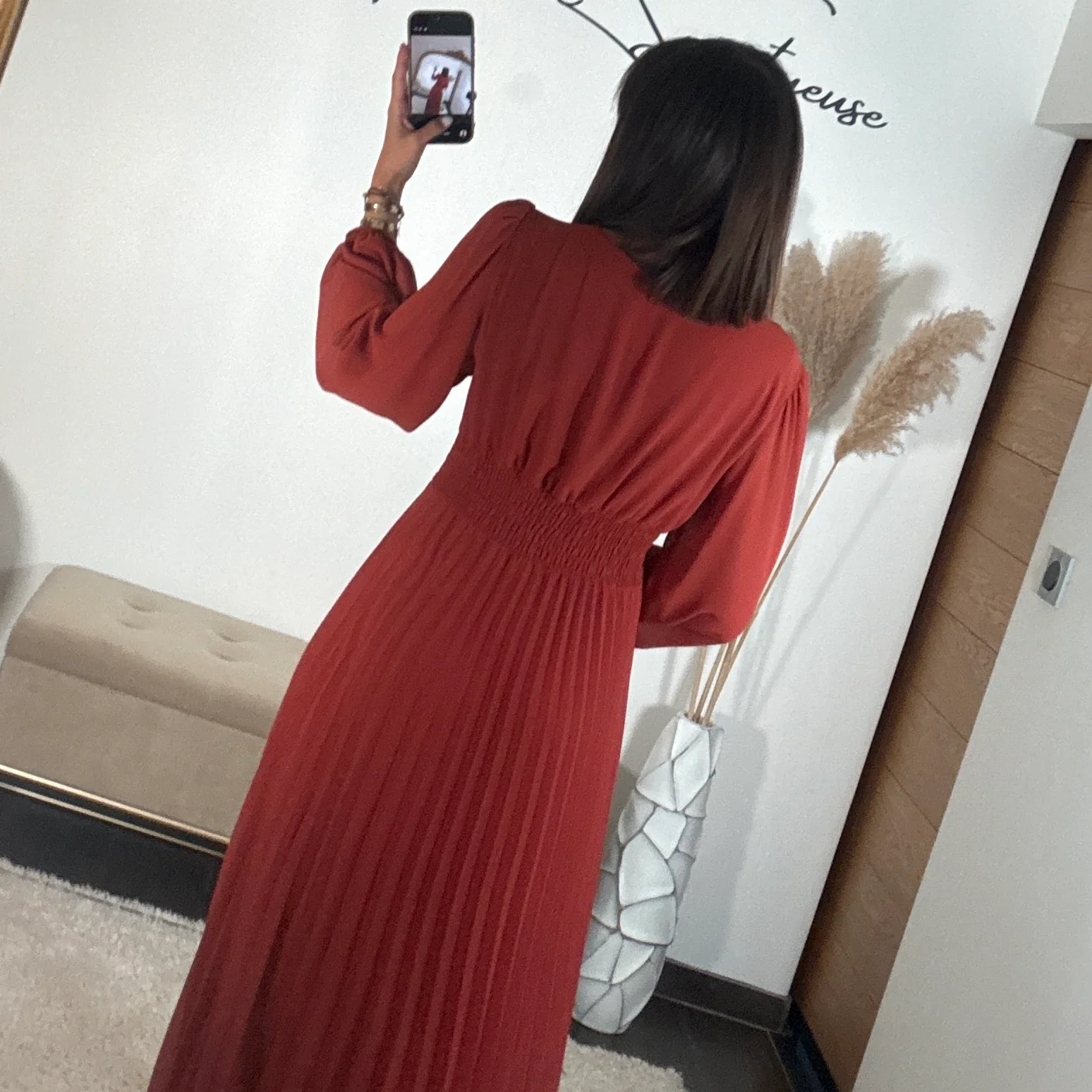 ROBE LONGUE TERRACOTTA ANGIE - Image 4