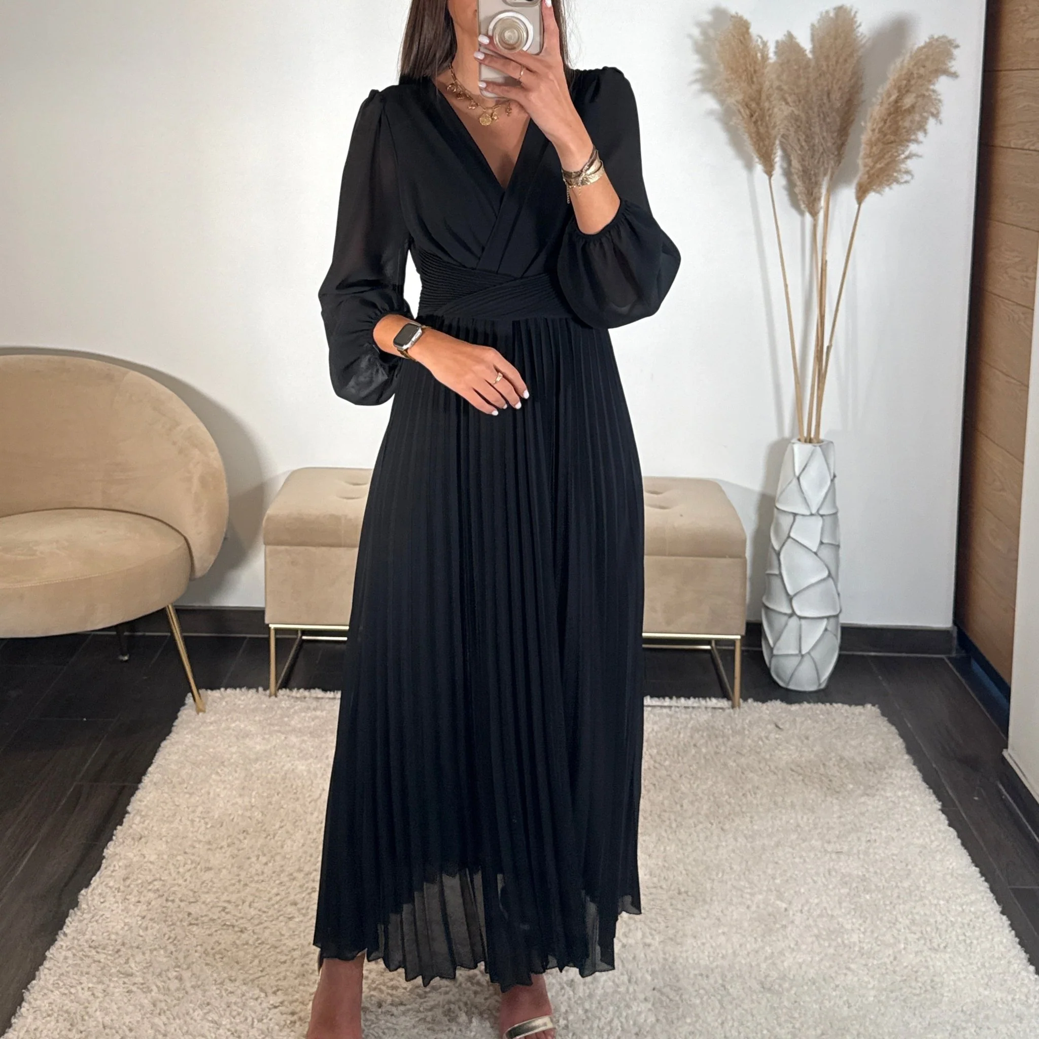 ROBE LONGUE NOIRE ANGIE
