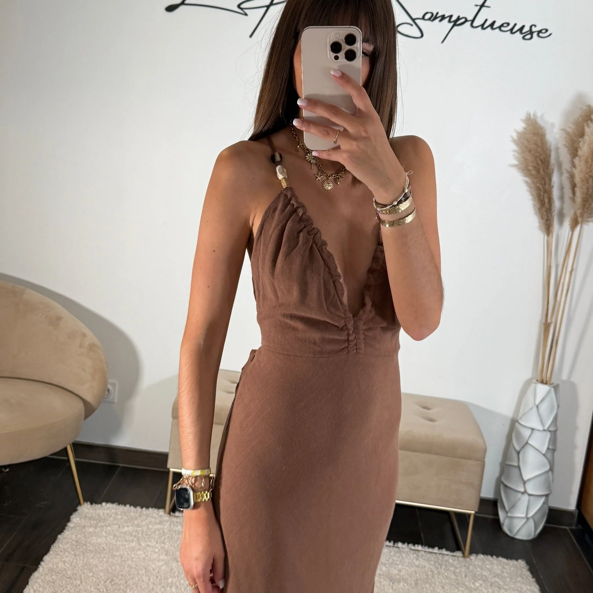 ROBE MARRON POLENA - Image 3