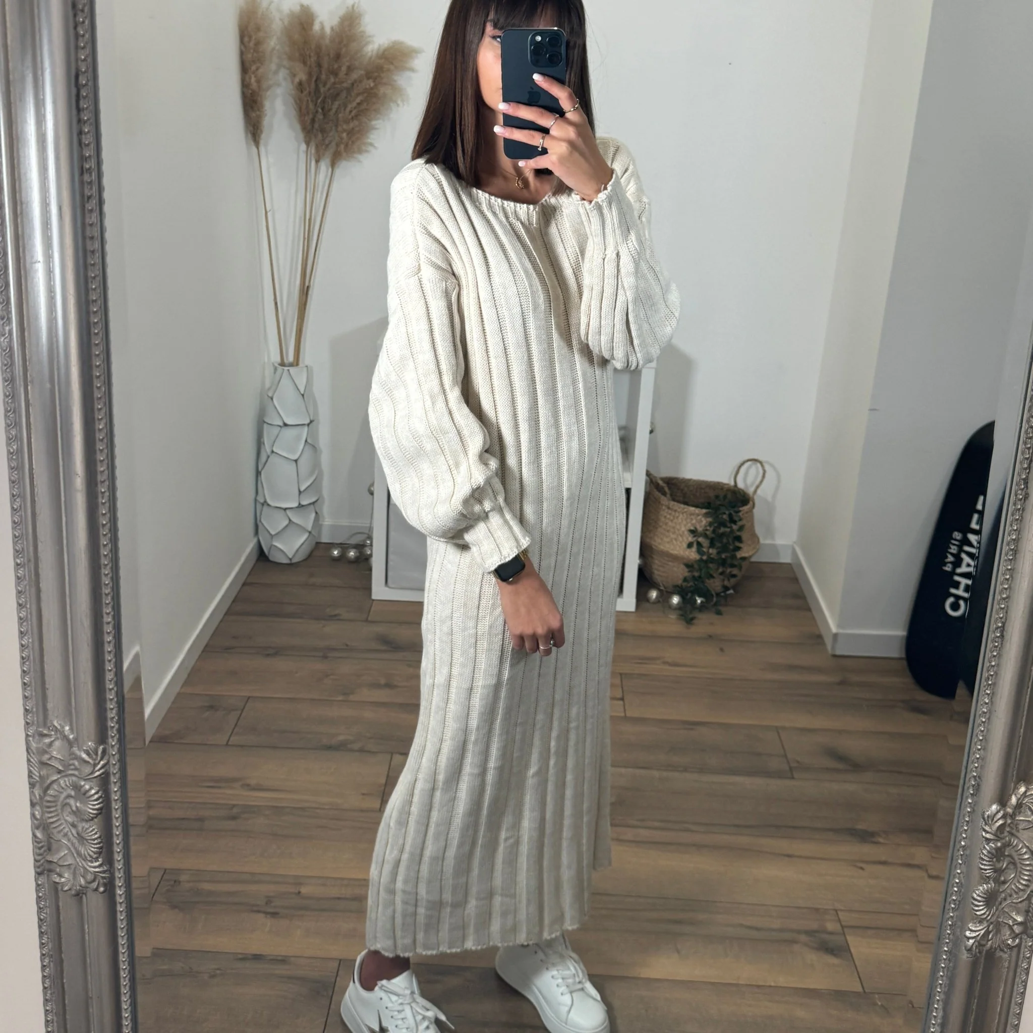 ROBE PULL BEIGE AGATHE - Image 2