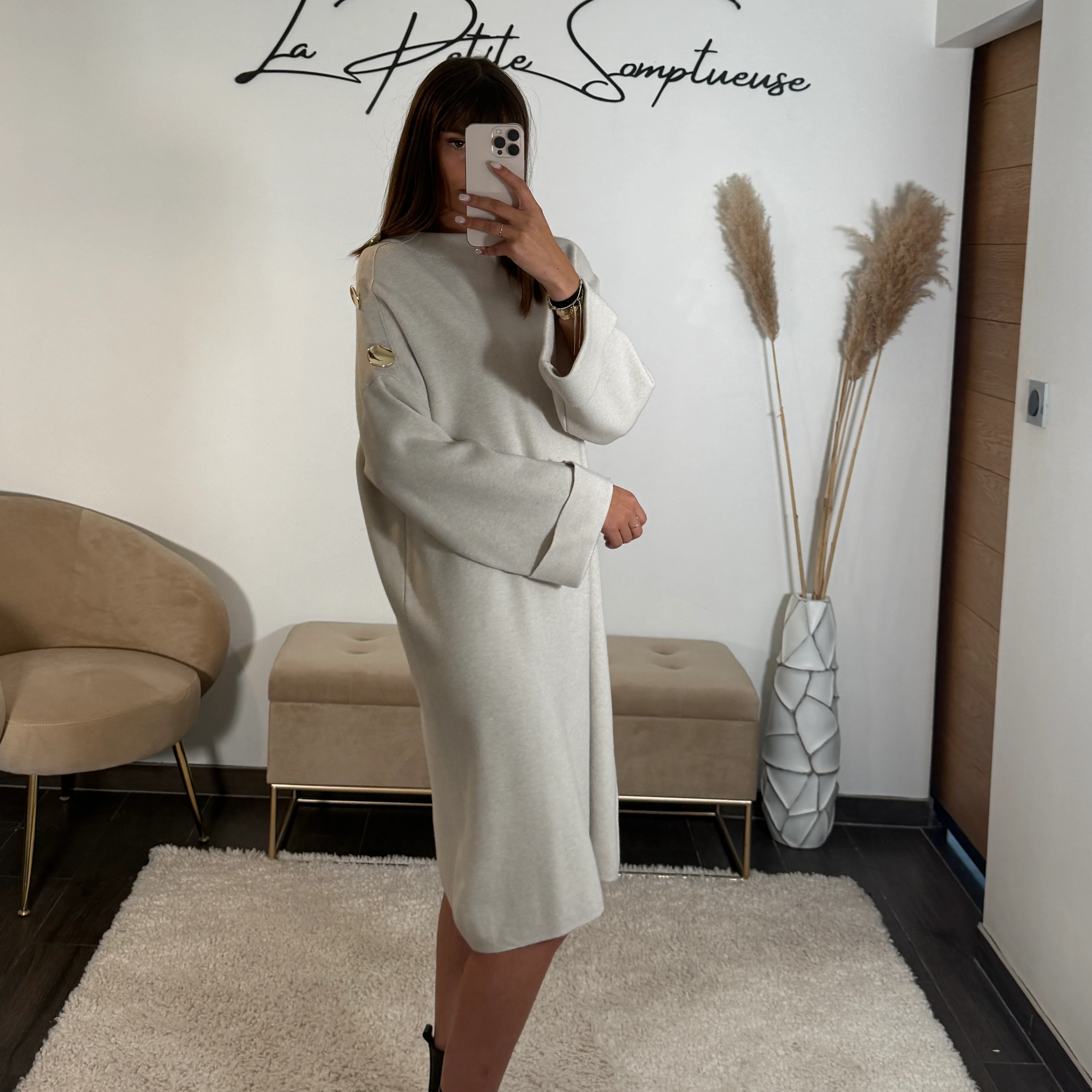 ROBE PULL BEIGE FERDA - Image 3