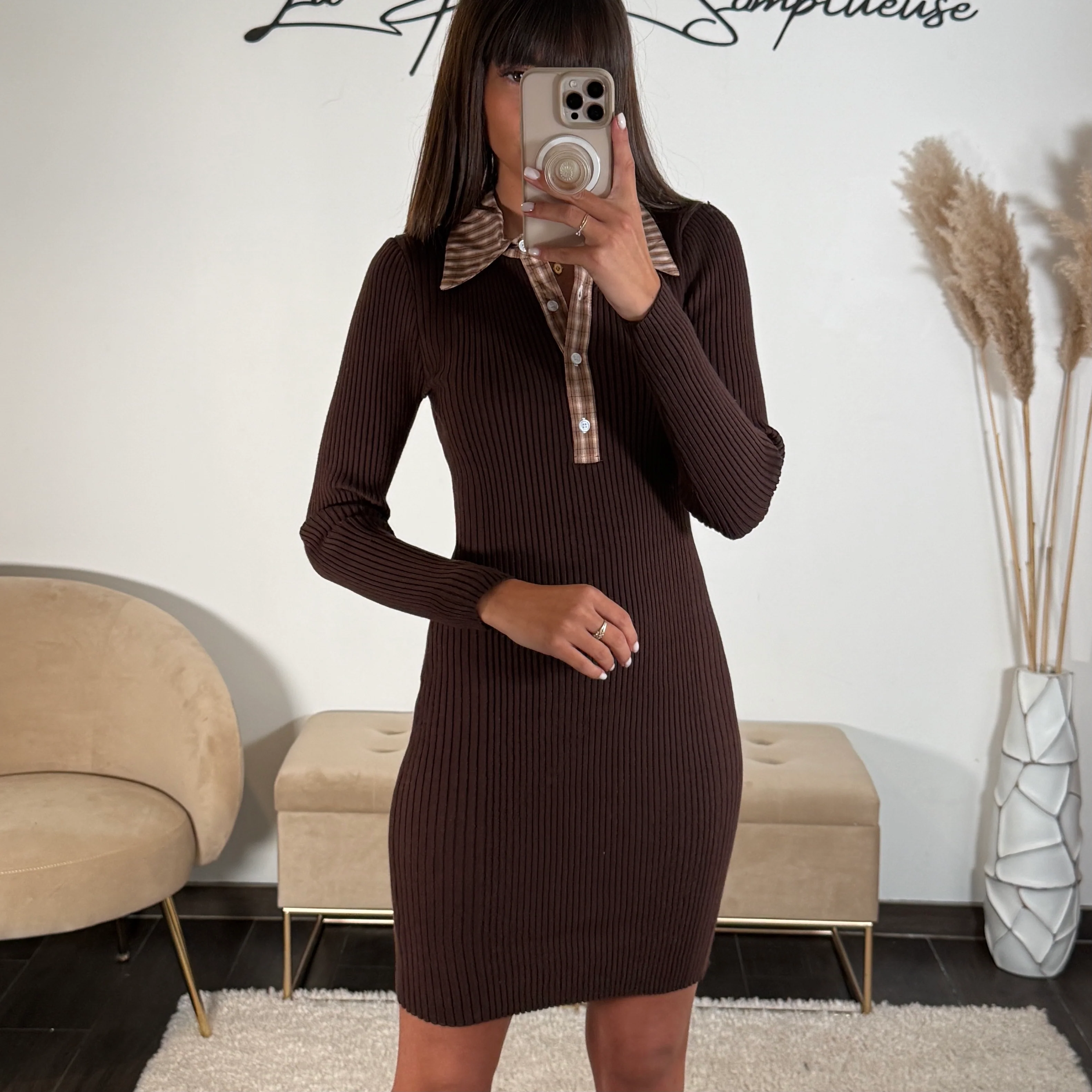 ROBE PULL CHEMISE CHOCO SCHOOL - Image 2