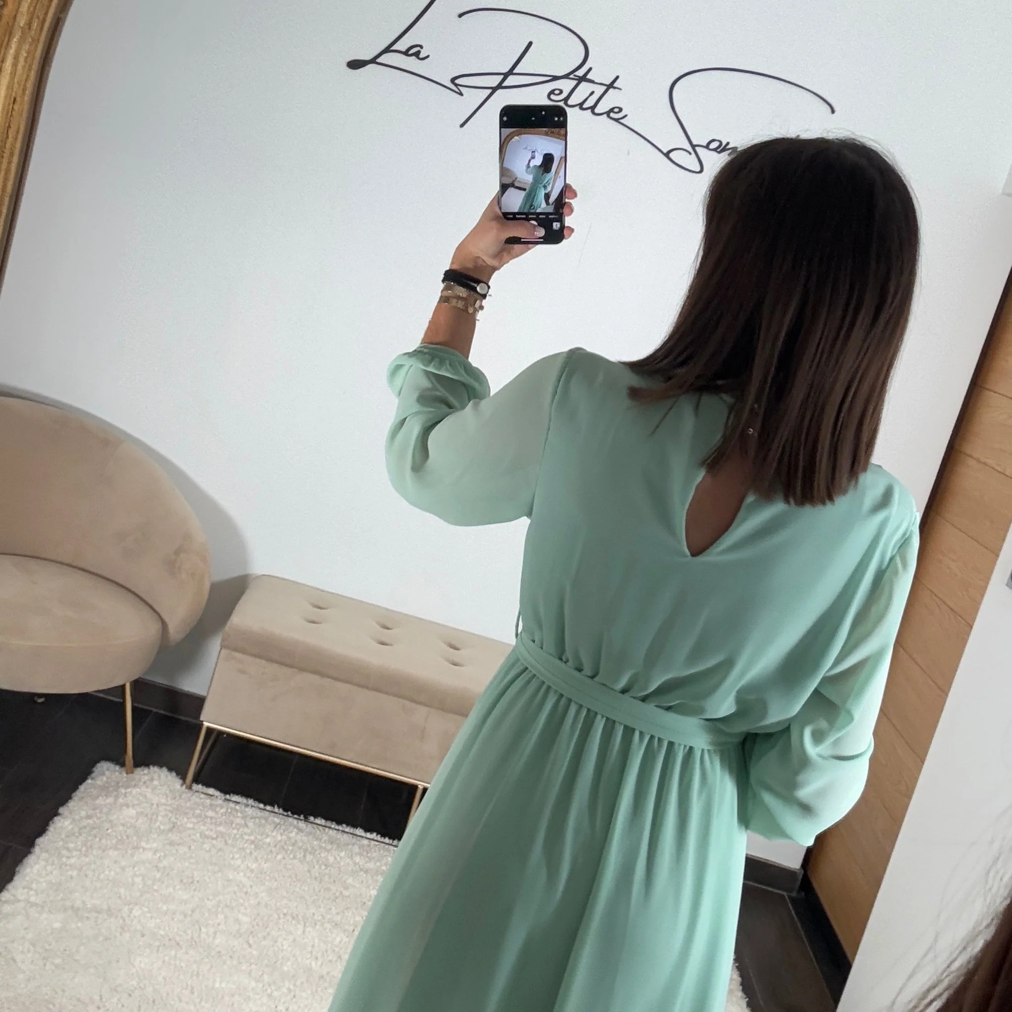 ROBE VERT D'EAU JOSEPHINE - Image 4