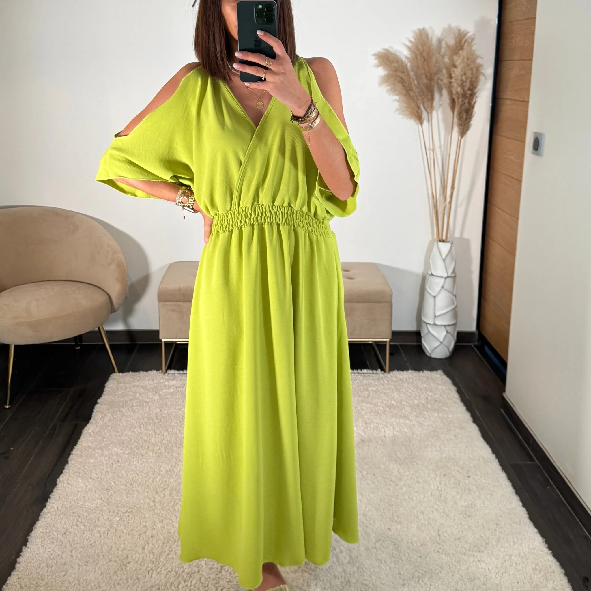 ROBE VERT POMME MELISSA - Image 2