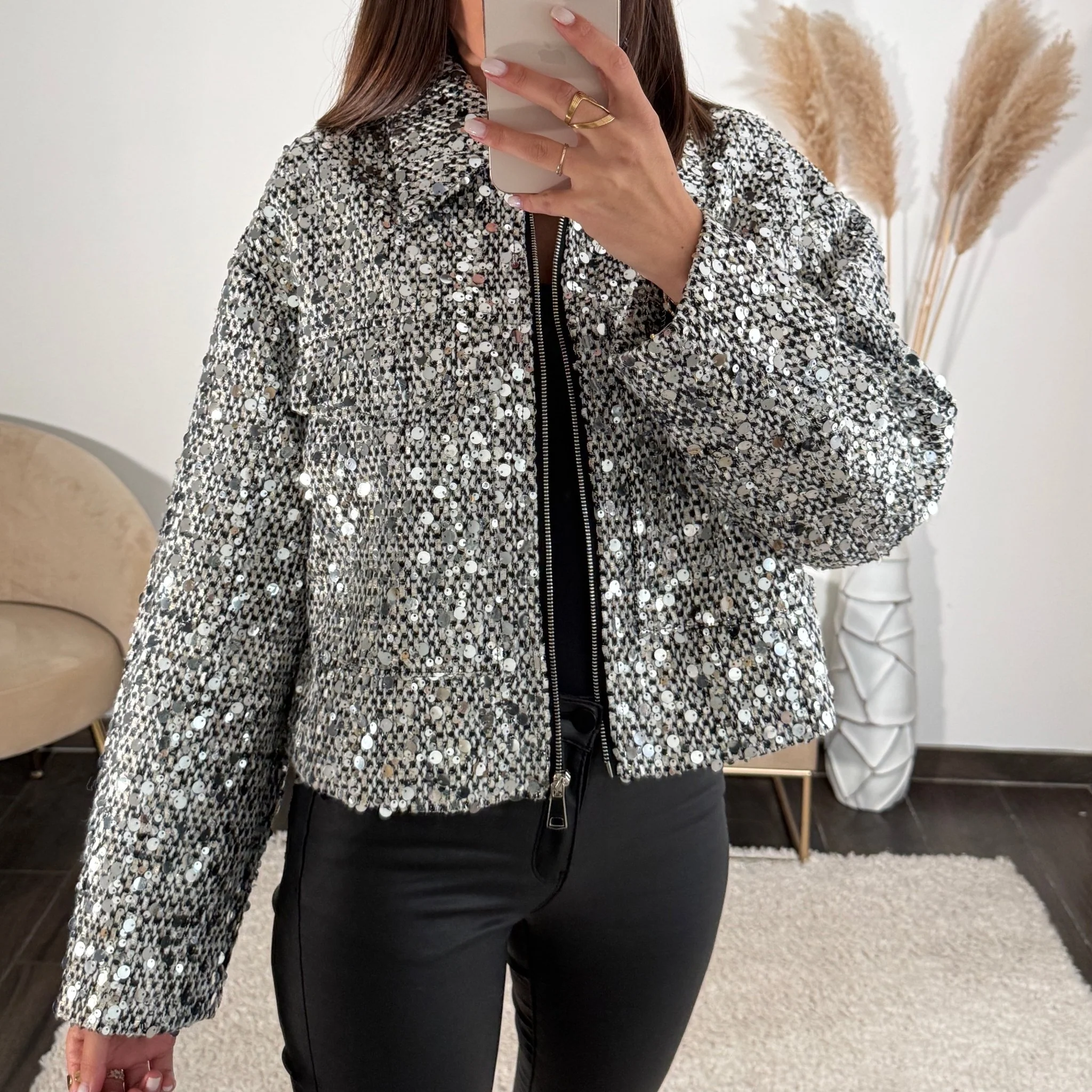 VESTE SILVER SHINY